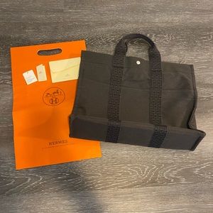 Hermes Canvas Herline MM Tote EUC